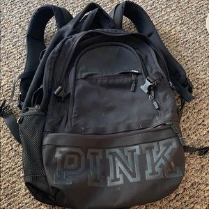 Pink black Backpack